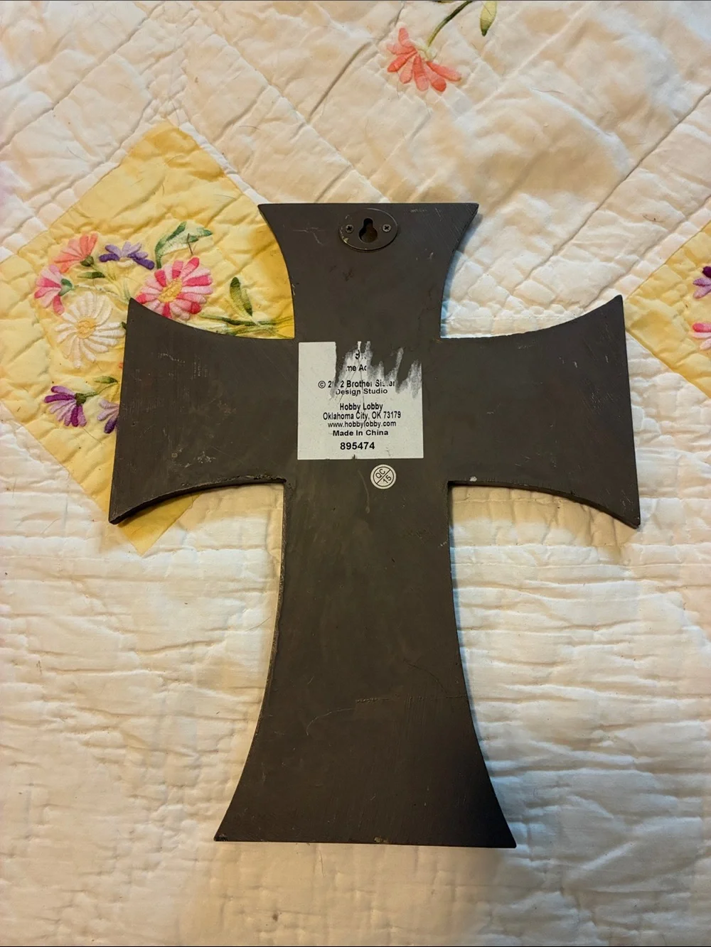 Hobby Lobby Silver and Black Faith Wall Cross